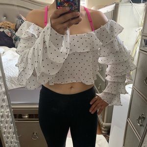 Forever21 ruffle crop top